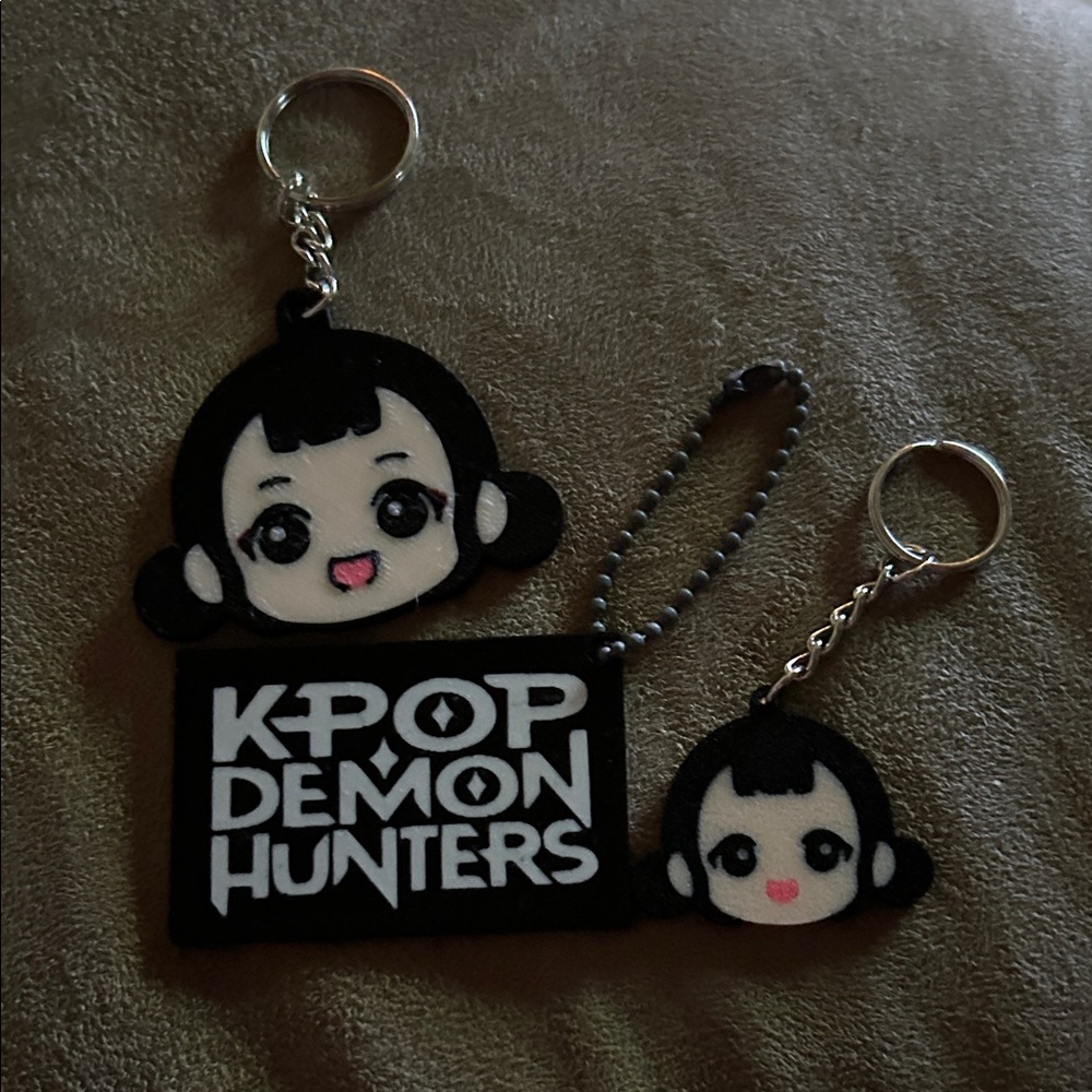 K-Pop Demon Hunters 3D Printed Keychain Set